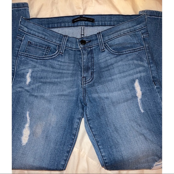 Flying Monkey Women’s Side Zipper Mid-rise Jeans Size 27 - Picture 4 of 5